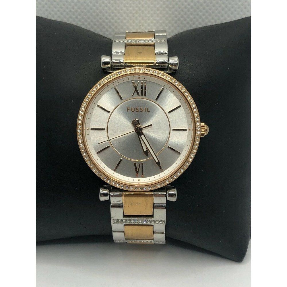 Fossil ES4342 Women's Two Tone Stainless Steel Ana